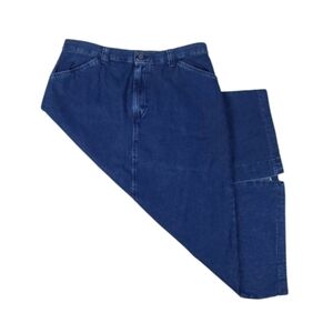 Riders Vintage Denim Maxi Skirt Dark Wash Blue, Size 16